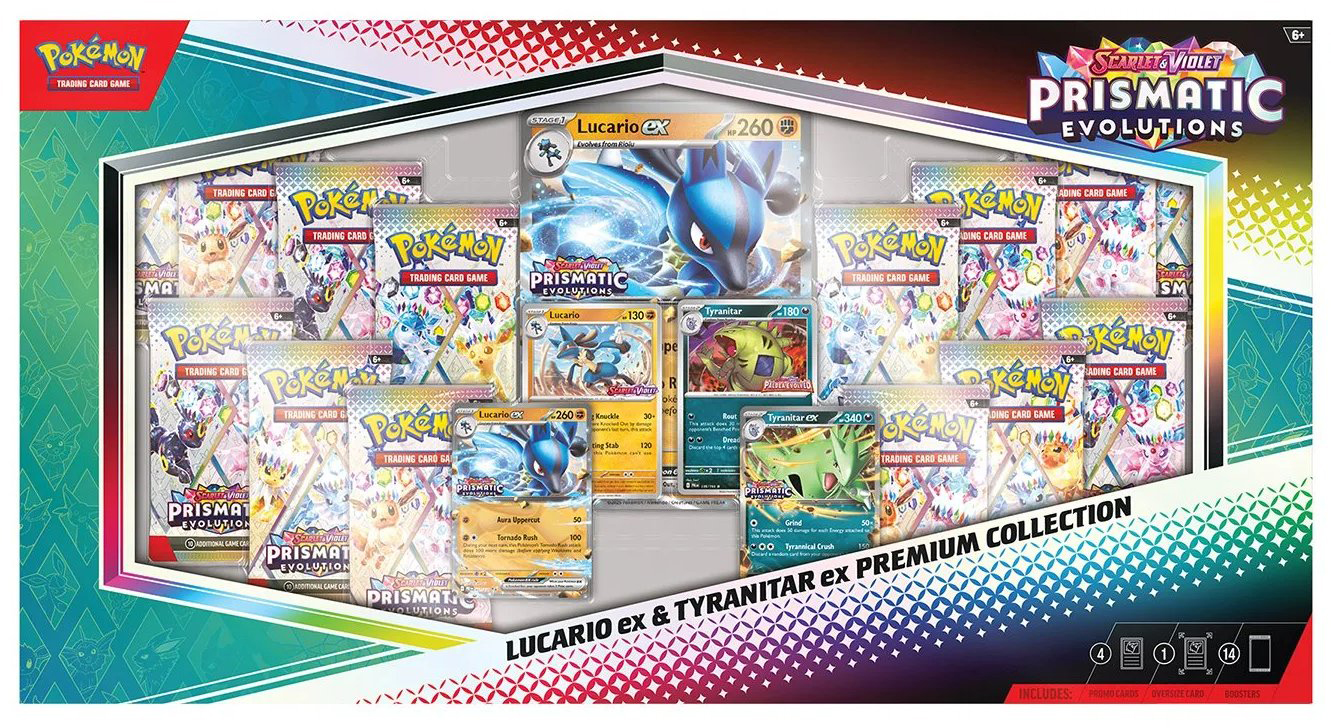 Évolutions Prismatiques: Lucario ex & Tyranocif ex Premium Collection
