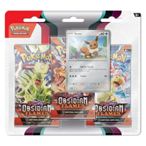 Blister 3-Pack de Flammes Obsidiennes: Évoli