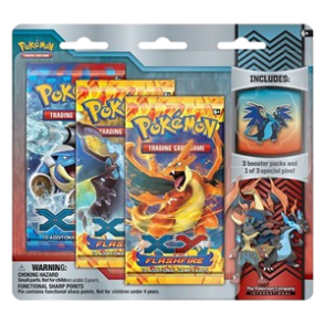 Blister 3-Pack de Étincelles: Mega Charizard X Pin